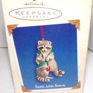 THIS CUTE HALLMARK KEEPSAKE ORNAMENT "SAFE AND SNUG" SWEET HOLIDAY TREASURER!